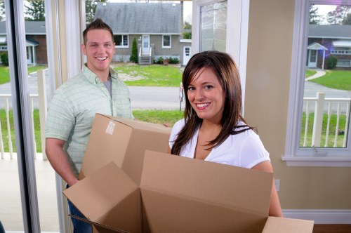 Careful separation of recycling and general waste during a move