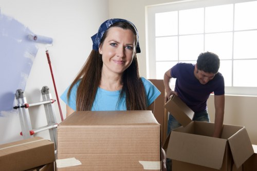 Different box sizes and packing supplies for household moving in Paddington