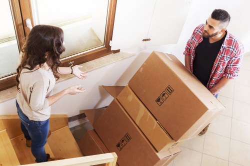 Unpacking and arranging belongings in a new Paddington property