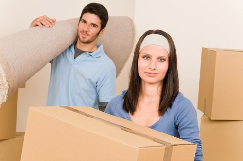 A professional man and van moving furniture in Paddington