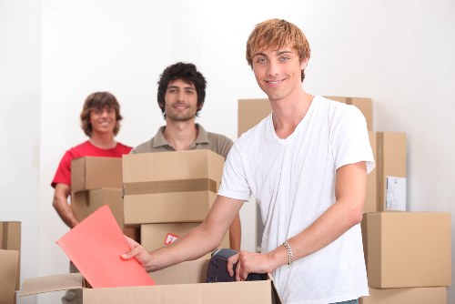Packing and loading items into a hired removal truck in Paddington