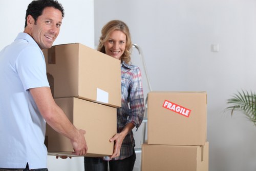 Business relocation using a removal van in Paddington